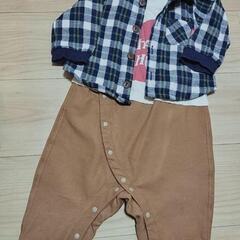 80cn 重ね着風。ロンパース