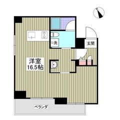💕家賃１か月分無料！😲おしゃれな広めのワンルーム/ 16.5帖、...