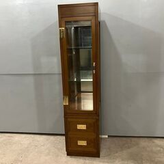 美品『domani』ドマーニ Morganton モーガント 飾棚 飾り棚 キャビネット コレクションケース ショーケース ガラスケース キュリオケース 右開き HHA828 定価約55万の画像