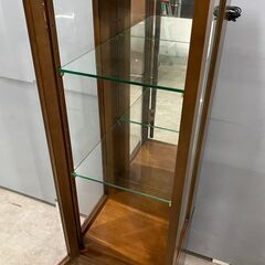 美品『domani』ドマーニ Morganton モーガント 飾棚 飾り棚 キャビネット コレクションケース ショーケース ガラスケース キュリオケース 右開き HHA828 定価約55万の画像