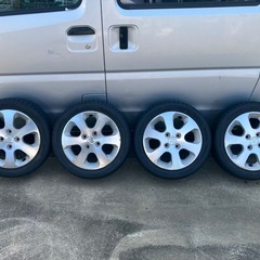 新品タイヤ付き スズキ純正ホイールの画像