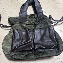 トートバッグ　迷彩