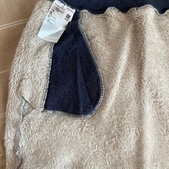 裏ボアスカート青　130cmの画像