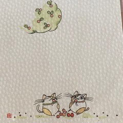 新品 未使用 猫舎道楽堂本舗 ポストカード ２枚セット ネコの画像