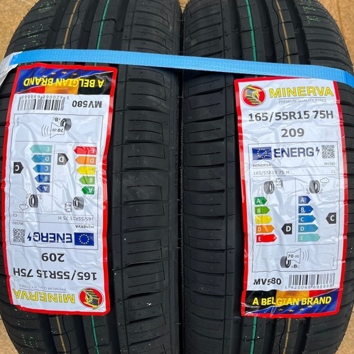 新品未使用 165/55/R15 夏タイヤ　2024年製 MINERVA ミネルバ　2本セット　　