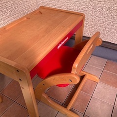ミキハウス机椅子セットの画像