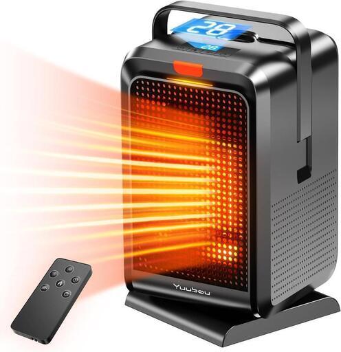 ☆★新品未使用★☆ セラミックヒーター 小型 マイナスイオン 自動首振り 電気ストーブ ヒーター