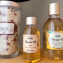 【SABON】新品未使用バスソルト・シャワーオイルセット の画像