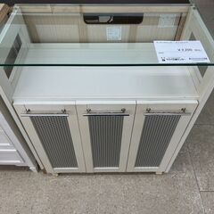 ★ジモティ割あり★  キッチンカウンター　ダストBOX付 白 H...