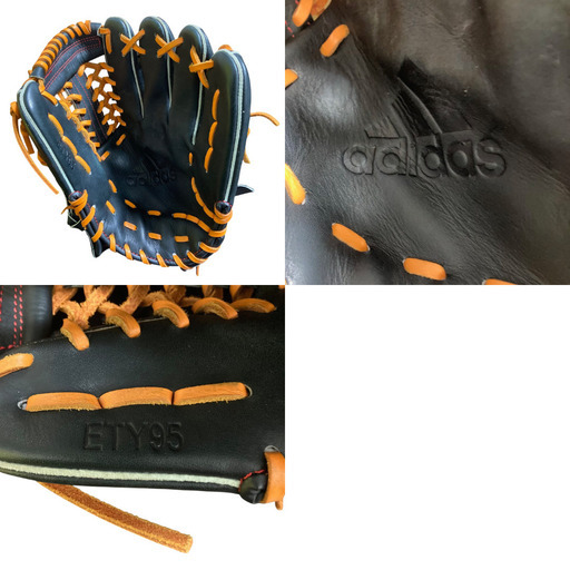 即戦力 美品 adidas アディダス グローブ 軟式 オールラウンド