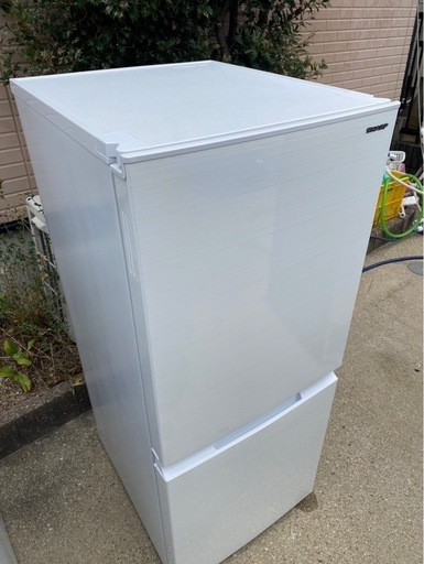 シャープ SHARP 冷蔵庫(幅49.5cm) 152L つけかえどっちもドア 2ドア ホワイト SJ-D15G-W(1113c)