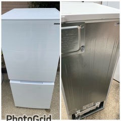 シャープ SHARP 冷蔵庫(幅49.5cm) 152L つけかえどっちもドア 2ドア ホワイト SJ-D15G-W(1113c)の画像