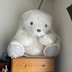 白くま大のぬいぐるみの画像