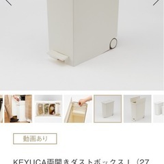 ケユカ　両開きダストボックス ゴミ箱　の画像