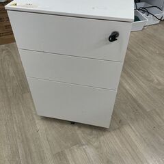 【無人取引】⑬デスクワゴン・袖机3段　※汚れあり