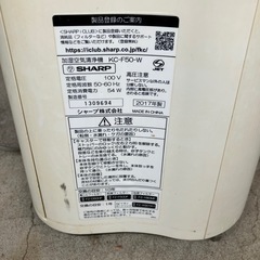 SHARP加湿空気清浄機の画像