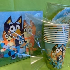 ブルーイ  紙皿紙コップ紙ナプキンの画像