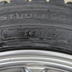155/65R14　スタッドレスアルミセット　軽自動車全般　ダンロップ　セリアル4717　7分山位の画像