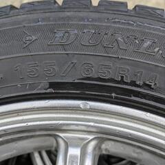 155/65R14　スタッドレスアルミセット　軽自動車全般　ダンロップ　セリアル4717　7分山位の画像