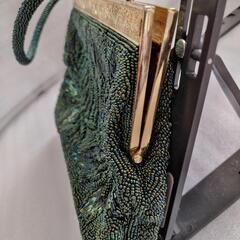 ビーズ製ハンドバック  　期間限定即決にての画像