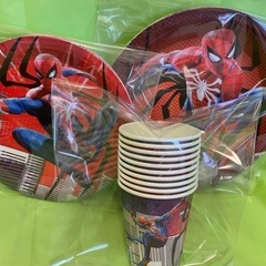スパイダーマン 紙皿紙コップの画像