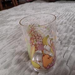 昭和レトロフルーツ柄グラスの画像