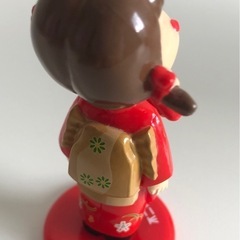 【中古品】不二家 ミニチュア ペコちゃん人形 首ふり 着物 フィギュア 当時モノ　の画像