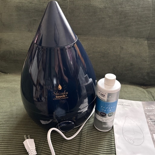 SHIZUKU TOUCH + 超音波式アロマ加湿器　3.3ℓ AP FSWD-1200NV BLUE