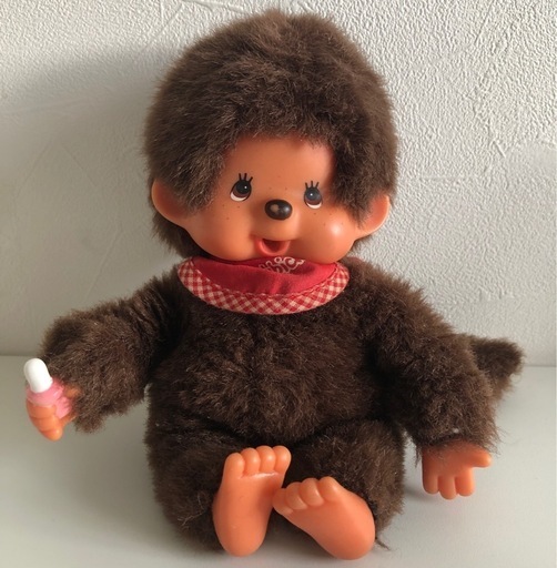 【中古品】モンチッチ プレミアムスタンダード ブラウン 男の子 座り ぬいぐるみ ホビー