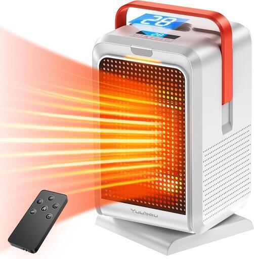 ☆★新品未使用★☆ セラミックヒーター 小型 イナスイオン 自動首振り 電気ストーブ ヒーター