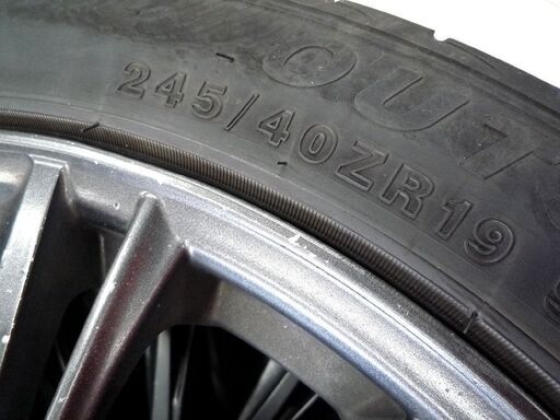 タイヤ付きホイール 4本セット 塗装済み Weds ウェッズ LEONIS レオニス 19×8J 5H 114.3 +38 245/40ZR19 APTANY 2022年 中古 苫小牧西店