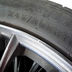 タイヤ付きホイール 4本セット 塗装済み Weds ウェッズ LEONIS レオニス 19×8J 5H 114.3 +38 245/40ZR19 APTANY 2022年 中古 苫小牧西店の画像