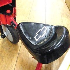 三輪車 シボレー 子供用 赤/黒 星条旗 子ども用 乗り物 キッズ おもちゃ 札幌市厚別区 厚別店の画像