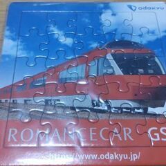 ロマンスカー　缶バッジ＆ミニパズルの画像