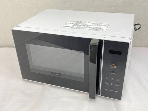 【決まりました】JT534 (O) comfee コンフィー CF-EM201-WB 電子レンジ 2023年製 ヘルツフリー ターンテーブル ホワイト 白 通電動作OK 中古現状品 現地引き取りのみ