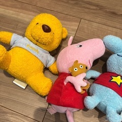 あげます♡ぬいぐるみ しまじろう プーさん ペッパピッグ の画像