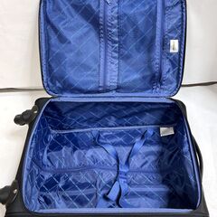 お買い得！アルファキュービック 2泊3日用 キャリーケース スーツケース 旅行カバン ブラック キャスター付き 鍵付き Bの画像