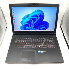 17インチ GTX1050 24GB 美品★ 17.3 ドスパラ ゲーミング ノートPC Diginnos VF-HGK1050 Core i7-7700HQ windows11 pro 24GB SSD256GB  カメラあり オフィス (B314)