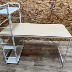 収納棚付きパソコンデスク　1200×560