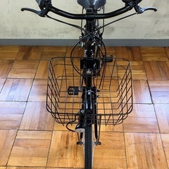 (新品未使用★現物確認可)自転車:26インチ、シマノ6段変速、両立スタンド、折りたたみシティサイクルの画像