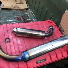 【TIG・MIG溶接できる方】チタンマフラー Ape50/100...