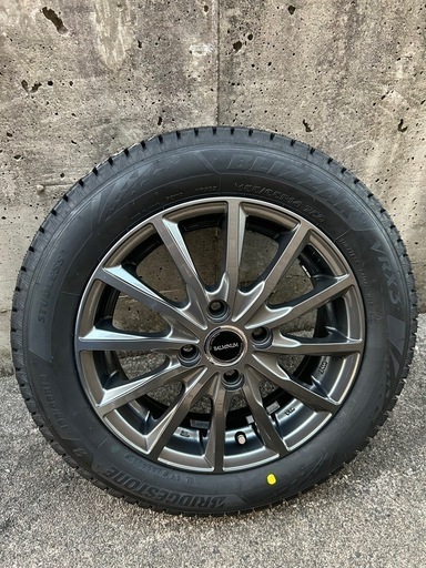★値下げ★【未使用新品】BLIZZAK VRX3 155/ 65R14＆アルミホイール４本セット