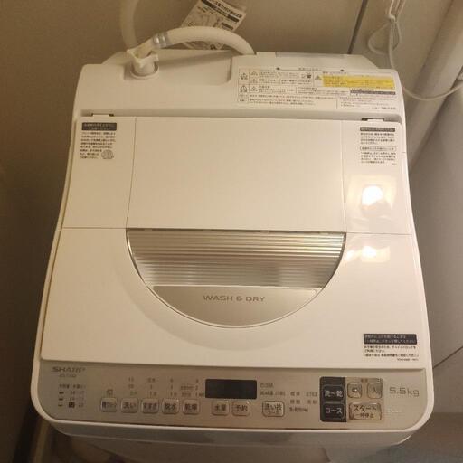 SHARP 電気洗濯乾燥機 ES-TX5D-S