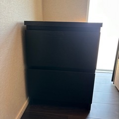 IKEA チェスト　MALM ブラックブラウン