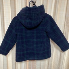 【120】美品ムージョンジョン　ボアダッフルコートの画像