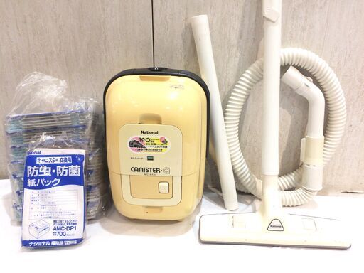 ☆459☆ナショナル　電気掃除機　掃除機　紙パック　MC-33ｃ　レトロ　家電　動作品