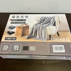 新品 電気毛布 掛け敷き兼用 ブランケット 120×60cm 炭素繊維ヒーター 両用 フランネル 自動電源オフ ダニ退治の画像