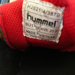 【美品】hummel［ヒュンメル］キッズシューズ①20cmの画像