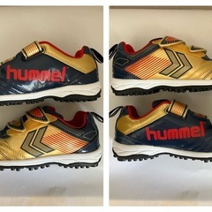 【美品】hummel［ヒュンメル］キッズシューズ②18cmの画像