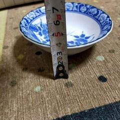 新品 高級陶器 青色花柄陶器皿セット 10枚 小皿の画像